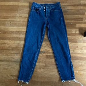 Raw Hem, ankle length O.G. Straight jeans